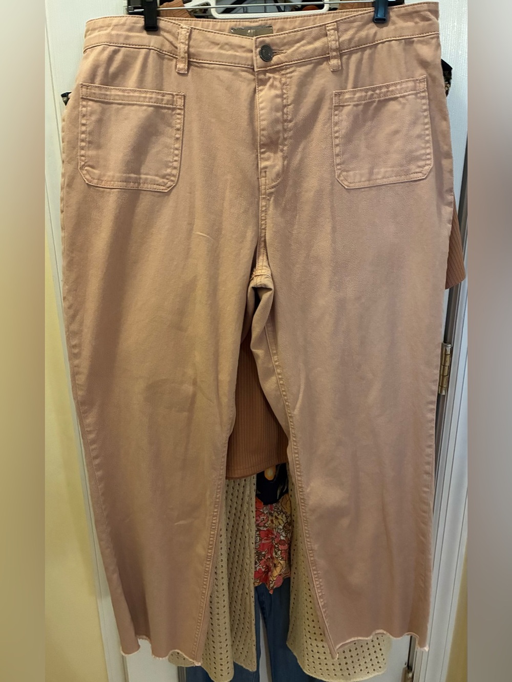 Kut from the Kloth Dusty Rose Cropped High Rise Straight Jeans - Picture 4 of 13